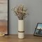 Uniquewise Decorative Modern Ceramic Cylinder Shape Table Vase Flower Holder with Rope, White 11 Inch QI004362.L.WT - alternate 8